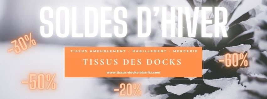 solde d'hiver au tissu des docks biarritz